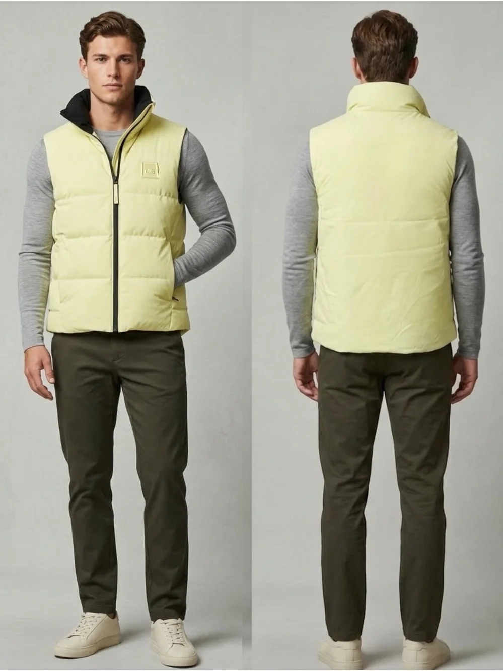 RAINS Loop Vest Straw Yellow Waterproof Puffer Insulated Gilet Unisex Medium M
